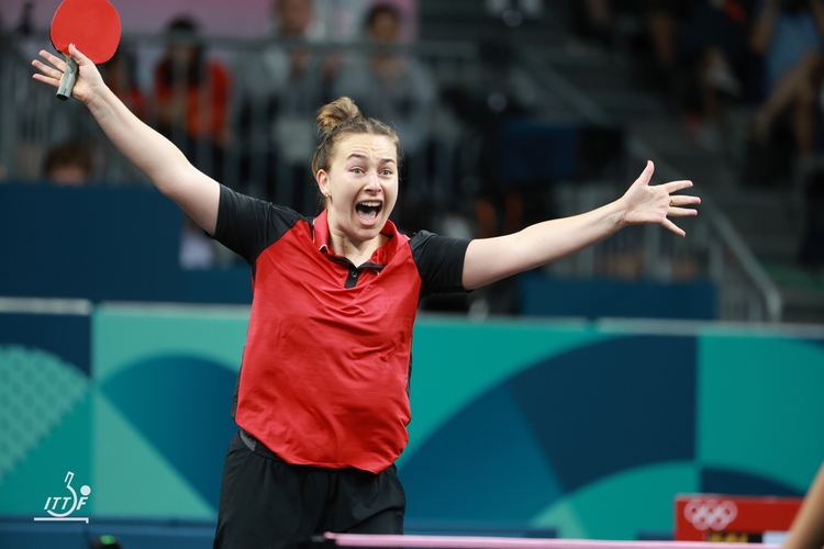 Und auch die Polin Natalia Bajor hatte Grund, sich zu feiern. Nach zwei 4:3-Siegen gegen Suthasini Sawettabut und Fu Yu erreichte sie das Achtelfinale (©ITTF)