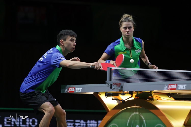 Genau wie Vitor Ishiy und Bruna Takahashi aus Brasilien. Beide sind keine Olympia-Neulinge, als Mixed-Duo treten sie jedoch zum ersten Mal bei Olympischen Spielen an (©ITTF)