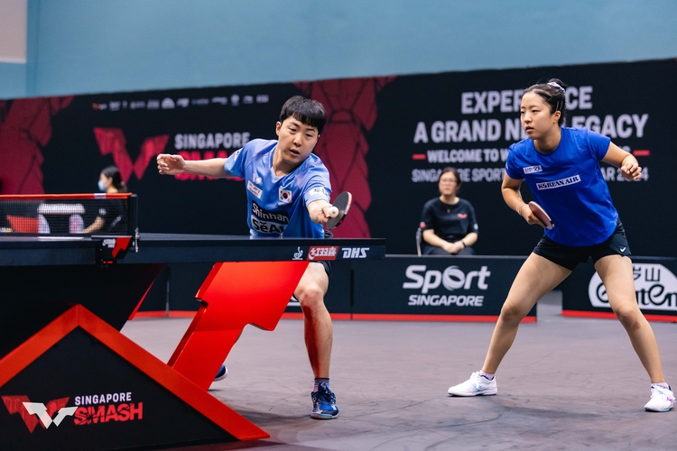 Auch Südkorea setzt auf die nächste Generation. Lim Jonghoon und Shin Yubin haben sich ihren Startplatz über die Mixed-Weltrangliste verdient. Sie sind aktuell das zweitbeste Duo der Welt (©ITTF)