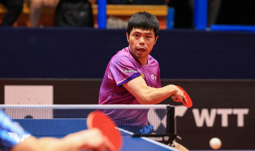 Oldie Chuang Chih-Yuan erlebt in Paris bereits seine sechsten Olympischen Spiele. Er kommt als Joker im Teamwettbewerb dazu. (©ITTF)