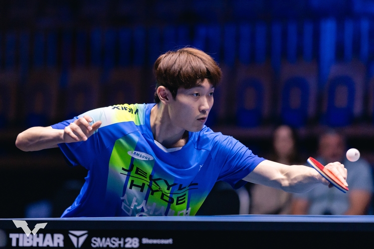 Genau wie Cho Daeseong. In Tokio war er noch nicht dabei, inzwischen ist er der zweitbeste Koreaner. (©ITTF)