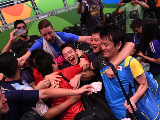 Japan durfte nach so mancher Niederlage gegen Deutschland in den vergangenen Jahren einen Sieg bejubeln. (©Flickr/ITTFWorld)