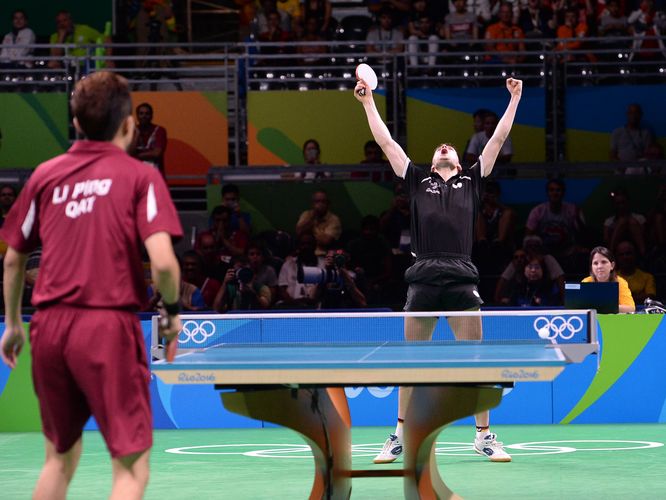 Mit 11:9 im Entscheidungssatz sollte der Deutsche aber knapp die Oberhand behalten. (©Flickr/ITTFWorld)