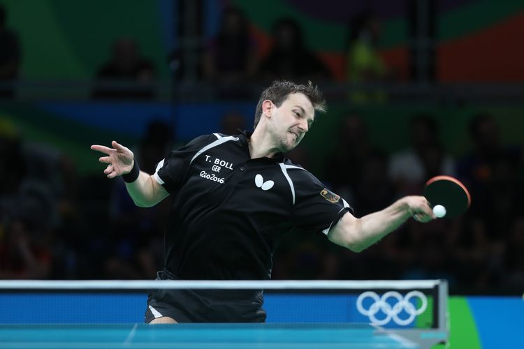 Nicht so gut lief es ein paar Stunden später im Achtelfinale für Timo Boll. (©Flickr/ITTFWorld)