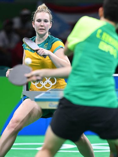 Los ging es am Samstag in Rio mit der Qualifikations-Runde. Aus dem Turnier verabschieden musste sich danach Melissa Tapper. Die Australierin unterlag der Brasilianerin Caroline Kumahara mit 2:4... (©Flickr/ITTFWorld)