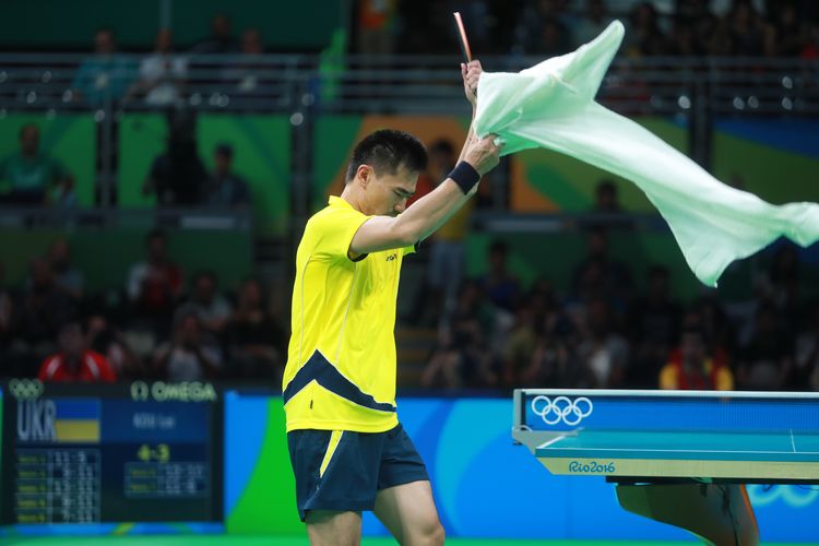 Zum Auftakt musste er sich dem Neuzugang des TTC Zugbrücke Grenzau, dem Ukrainer Kou Lei, geschlagen geben. (©Flickr/ITTFWorld)