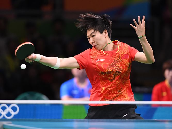 ....und hatte kein Mittel gegen die krachenenden Vorhandbälle der Chinesin. (Flickr/ITTFWorld)