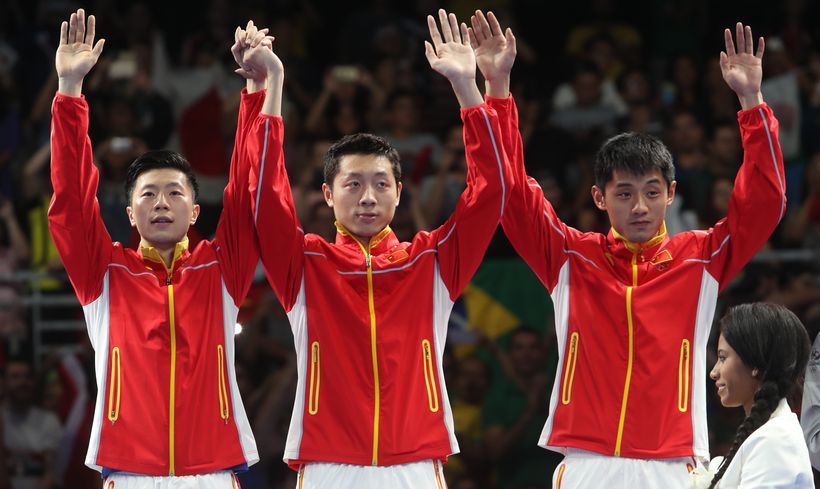 Die Chinesen ließen sich im Anschluss zurecht feiern. (©Flickr/ITTFWorld)