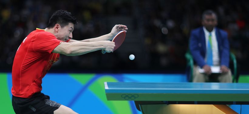 Sowohl Ma Long... (©Flickr/ITTFWorld)