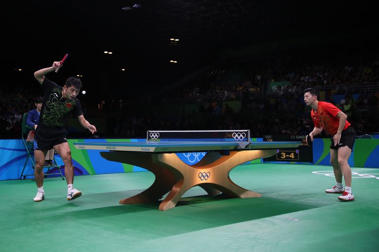 Insgesamt gestaltete sich das Duell jedoch einseitiger als erwartet. 4:0 hieß es am Ende für Ma Long. (©Flickr/ITTFWorld)