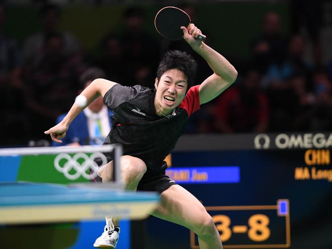 ...ging es gegen den Japaner Jun Mizutani. (©Flickr/ITTFWorld)