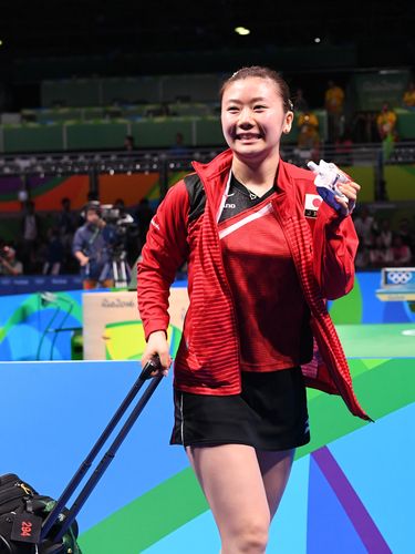 Die Freude über den Halbfinal-Einzug stand der Japanerin ins Gesicht geschrieben. (©Flickr/ITTFWorld)