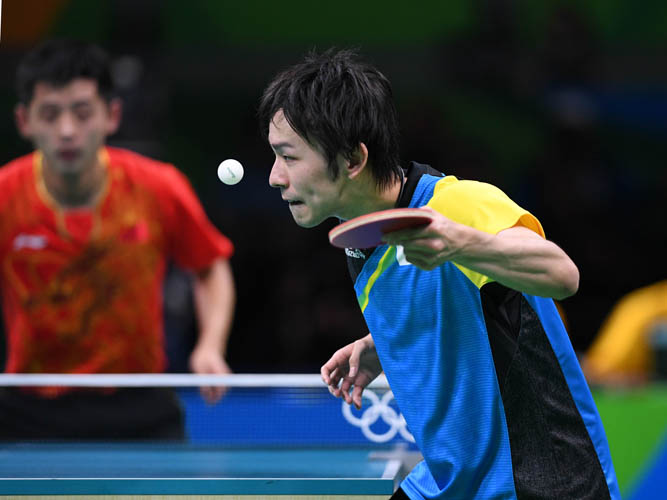 ...genau wie Koki Niwa, der an Zhang Jike scheiterte. (©Flickr/ITTFWorld)