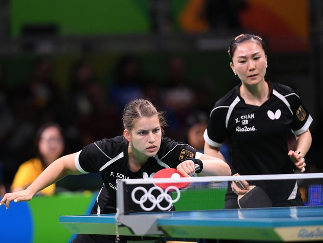 ...konnte diesmal Deutschland aufholen. Petrissa Solja und Shan Xiaona zeigten eine starke kämpferische Leistung... (©Flickr/ITTFWorld)