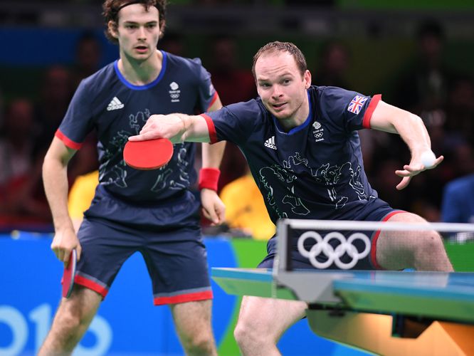 Das Spiel gegen Großbritannien... (©Flickr/ITTFWorld)