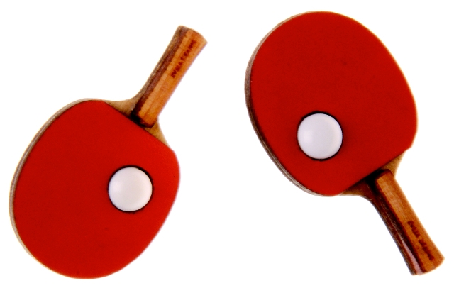 Ping Pong Ohrring - Tischtennisschmuck von Tatty Devine