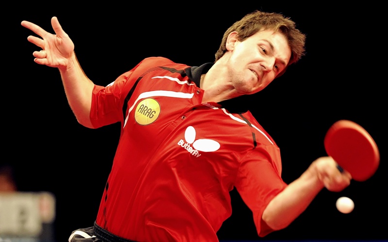 Timo Boll: Geheime Handakrobatik (© Roscher)