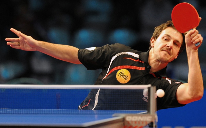 Timo Boll: Geheime Handakrobatik (© Roscher)