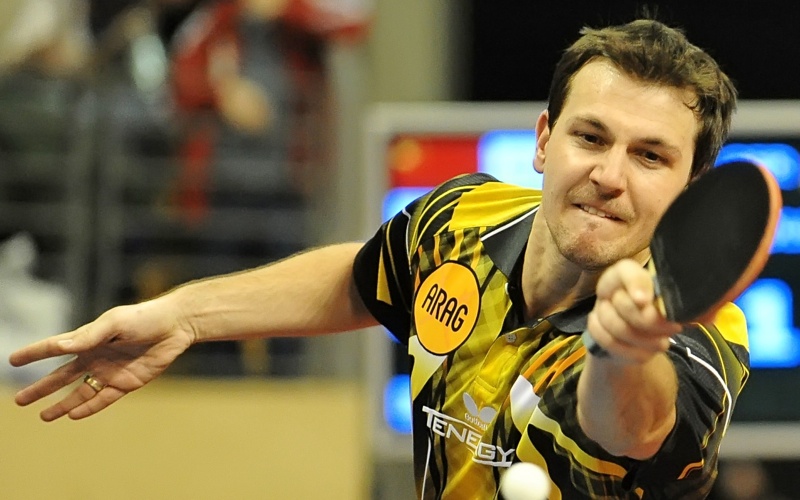 Timo Boll: Geheime Handakrobatik (© Roscher)