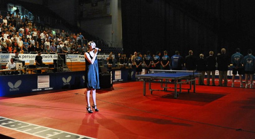 Die feierliche Eröffnung des TTBL-Finales (©Roscher)