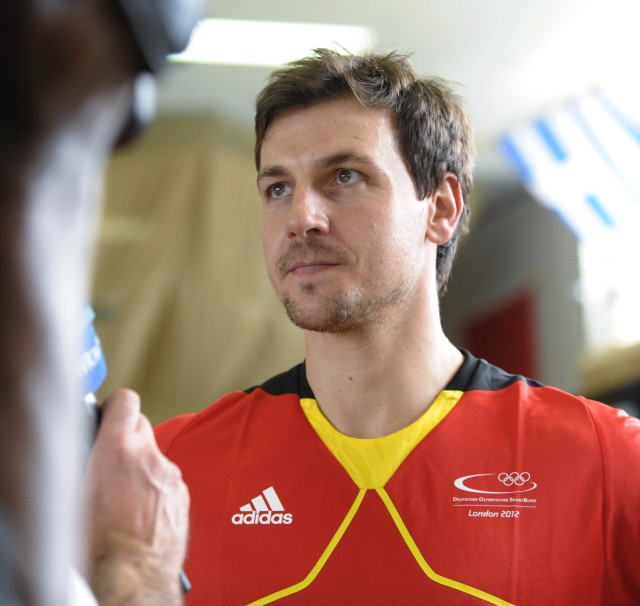 Timo Boll war ein gefragter Interviewpartner (©Roscher)