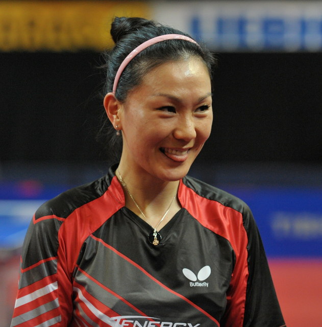 Shan Xiaona dagegen ist zum ersten Mal Deutsche Meisterin - und das gleich bei ihren ersten Deutschen Meisterschaften (©Roscher)