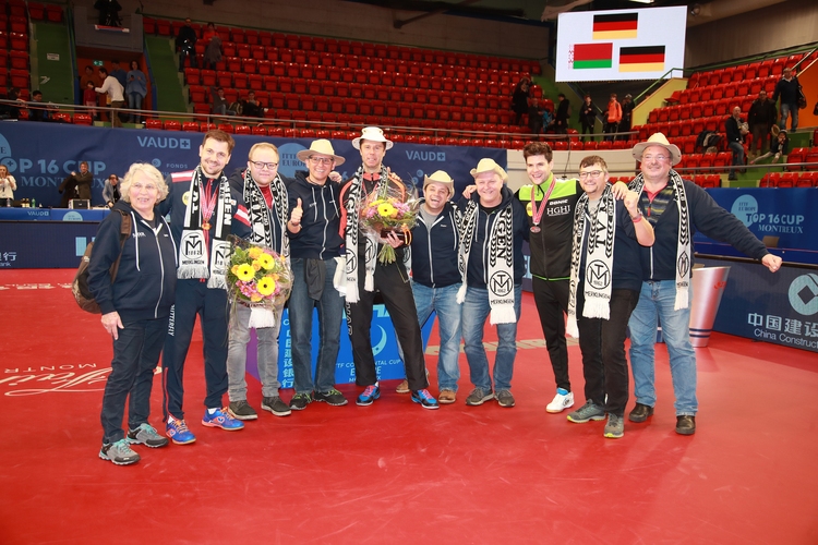 Unterstützt wurde das deutsche Team während des gesamten Turniers von den Fans des TV Merklingen, die seit 1987 eine feste Einrichtung beim europäischen Ranglistenturnier sind. (©ITTF)
