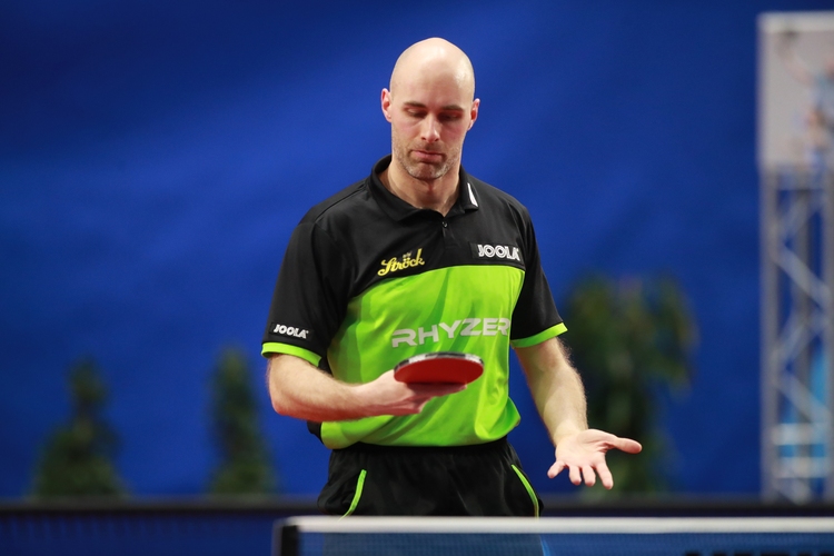 Für Daniel Habesohn lief das Turnier blendend, bis er im Halbfinale auf Vladimir Samsonov traf. Hier scheiterte er mit 2:4. (©ITTF)