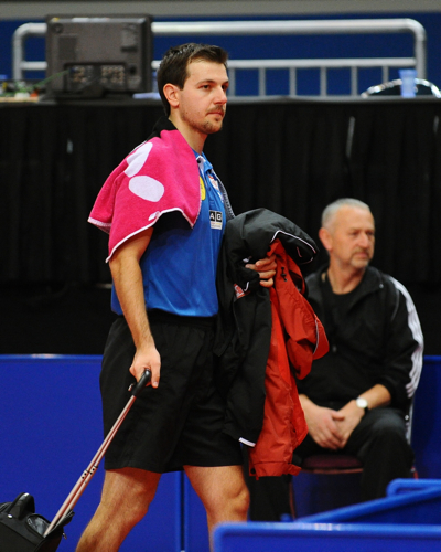 Timo Boll verließ als Verlierer die Box (©Roscher)