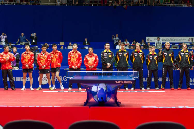 Bei den Herren ragen zwei Teams im ganzen Wettbewerb heraus: Deutschland und China. Wie erhofft kommt es zum Finale zwischen den beiden Giganten (©Thomas)