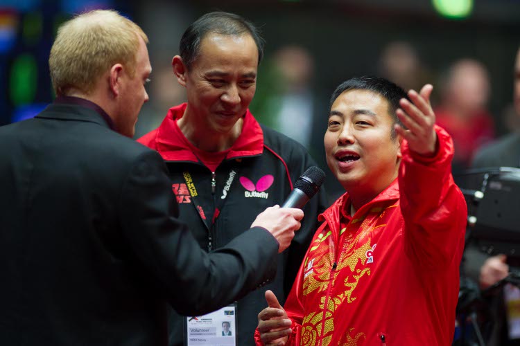 Trotzdem gibt es ein Lob von Chinas Trainer Liu Guoliang - sowohl für das deutsche Team als auch für die Veranstaltung (©Thomas)