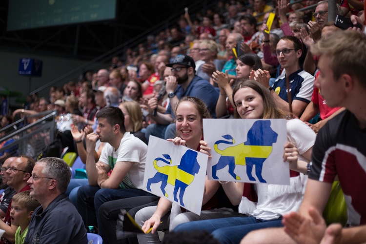 Doch mit der Unterstützung des Publikums kam der Schwede noch einmal zurück. (©Fabig)