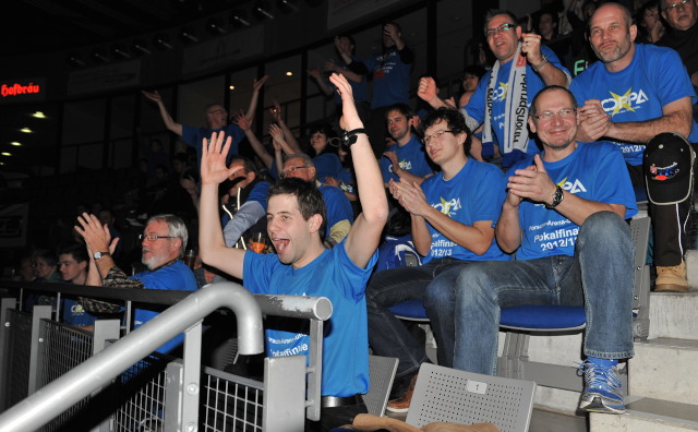 Die Fulda-Maberzeller Fans jubelten ihren Spielern zu (©Roscher)