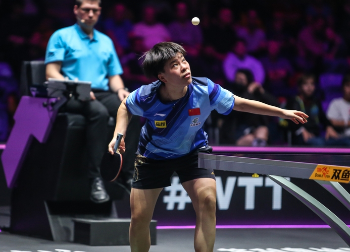 Und diese wusste das Sahnehäubchen auf ihr perfektes Turnier zu setzen: Wang Yidi holte den Titel gegen Wang Manyu (©Gohlke) 