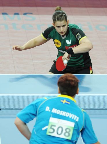 Petrissa Solja zeigte als Nummer drei gegen Daniela Moskovits ebenfalls eine konzentrierte Leistung… (©Stosik)
