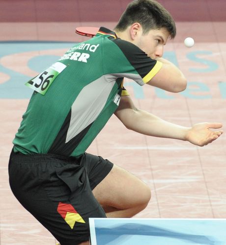 Dimitrij Ovtcharov wurde von Jörg Roßkopf wieder als Nummer drei aufgestellt (©Stosik)