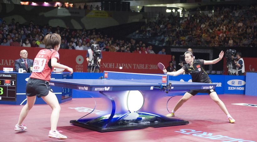 ...ehe Grand Slam-Siegerin Li Xiaoxia durch einen 3:0-Erfolg über Kasumi Ishikawa auf 2:0 erhöhte...(©Stosik)