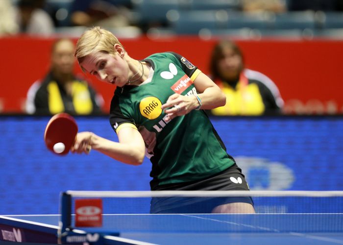 Schlechtere Karten hatten Kroatiens Damen im Spiel gegen Silbereisen und Co. 3:0 hieß es am Ende für die DTTB-Asse. (©ITTF/Rémy Gros)