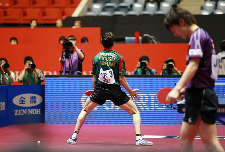 ...unterlag trotz dessen Sieg gegen Kenta Matsudaira mit 1:3 Gastgeber Japan (©ITTF/Rémy Gros)