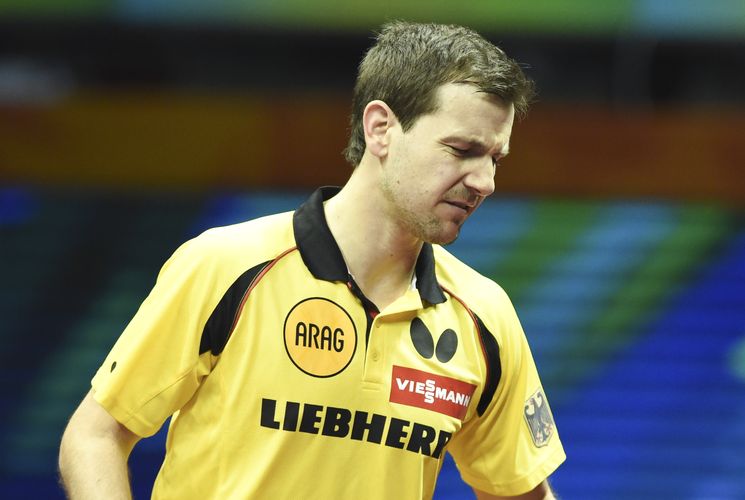 Wie schon 2013 musste sich Timo Boll im Viertelfinale einem Chinesen geschlagen geben. (©Stosik)