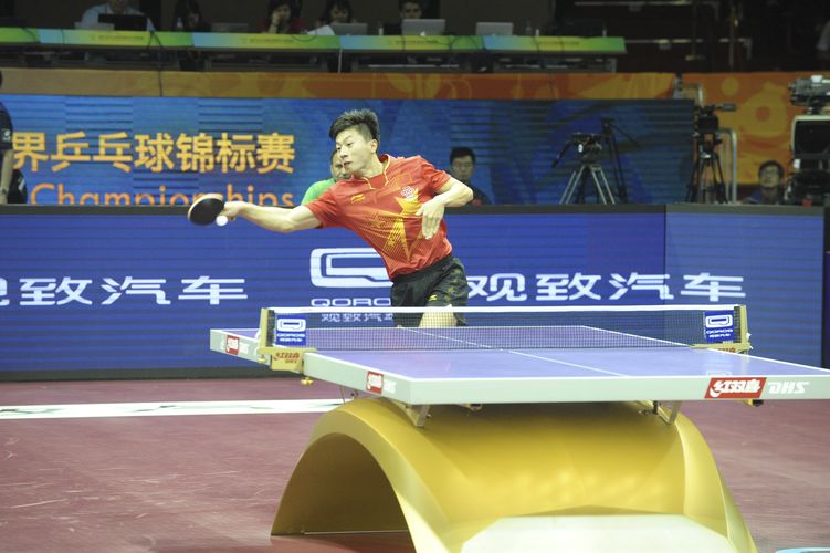 Ma Long ließ sich nicht beirren und zog nach einem Sieg über den Iraner Noshad Alamiyan ebenfalls souverän in die zweite Runde ein. (©Niemann)