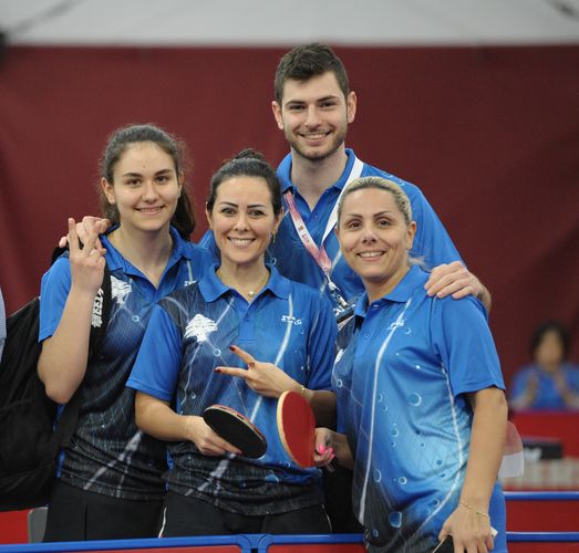 Dort wurde bei den Damen das Team des Libanon Zweiter, was - wie in allen Divisionen - zum Aufstieg reicht, im Halbfinale hatte man Mauritius bezwungen... (©Stosik)