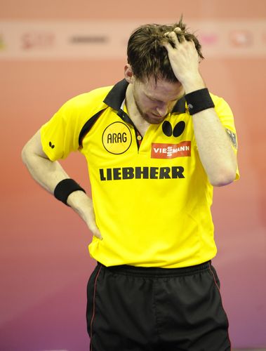 Als dann auch noch Steffen Mengel gegen Mattias Karlsson verlor, war das Aus der deutschen Mannschaft besiegelt. Zwar sprang am Ende noch ein 3:1-Sieg heraus... (©Stosik)