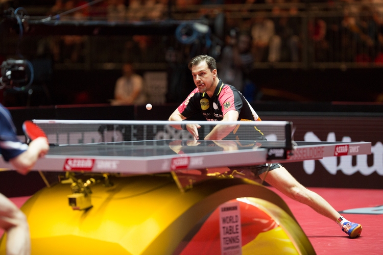 Absolut tadellos bestritt einzig Timo Boll sein erstes Einzel (©Fabig)