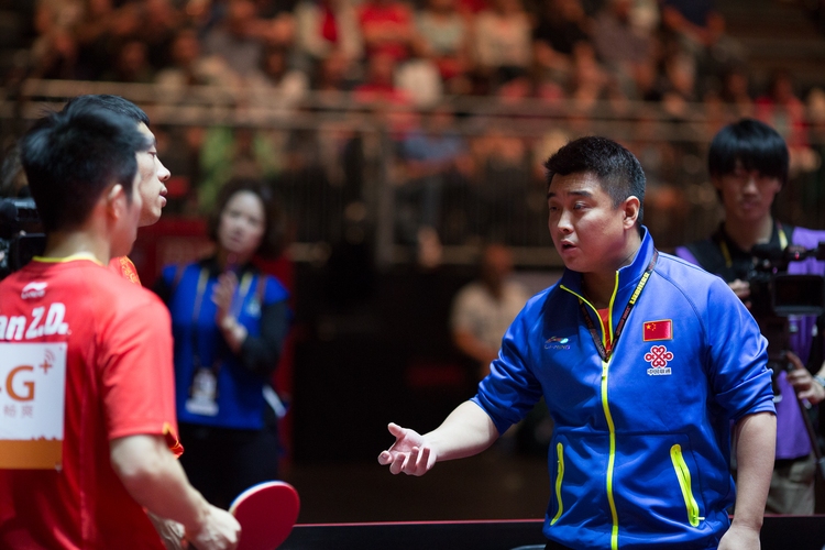 Trainer Wang Hao war 'not amused' (©Fabig)