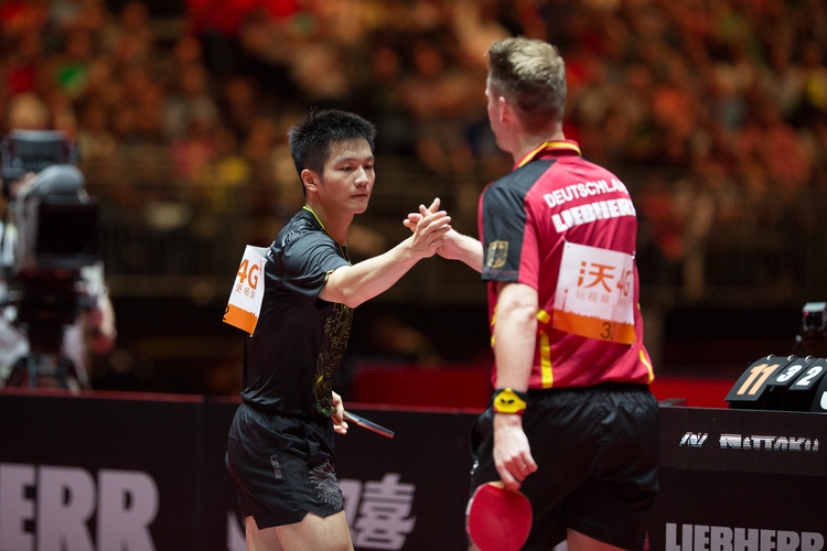 Trotzdem hieß es am Ende 4:2 für Fan Zhendong. (©Fabig)