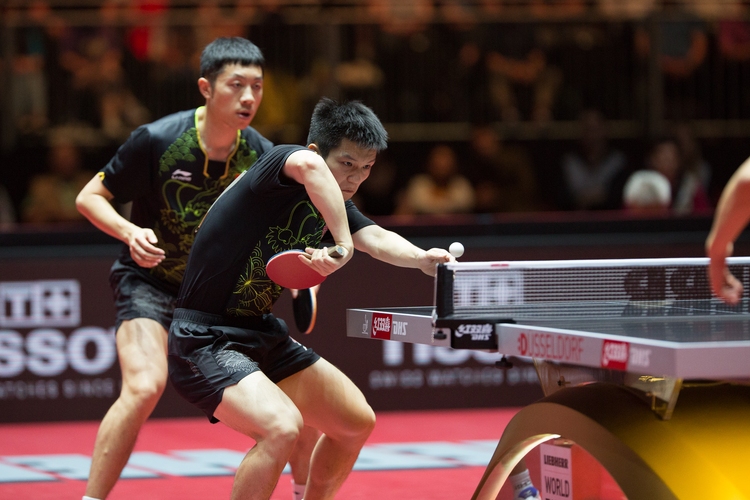 ...Mas Landsleute Fan Zhendong und Xu Xin. (©Fabig)