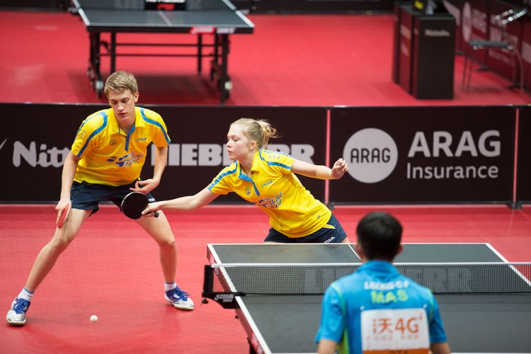 Im Mixed-Wettbewerb nicht mehr vertreten sind dagegen Anton Kälberg und seine Schwester Christina. (©Fabig)