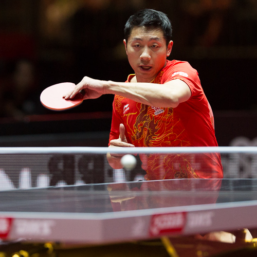 Xu Xin findet seinen Schlag selber top (©Fabig)