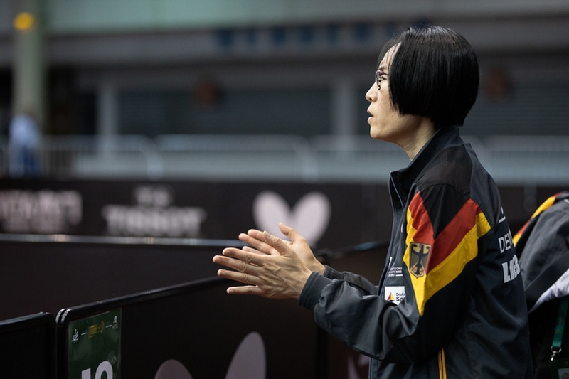 Applaus gab es von Damen-Bundestrainerin Jie Schöpp... (©Thomas)